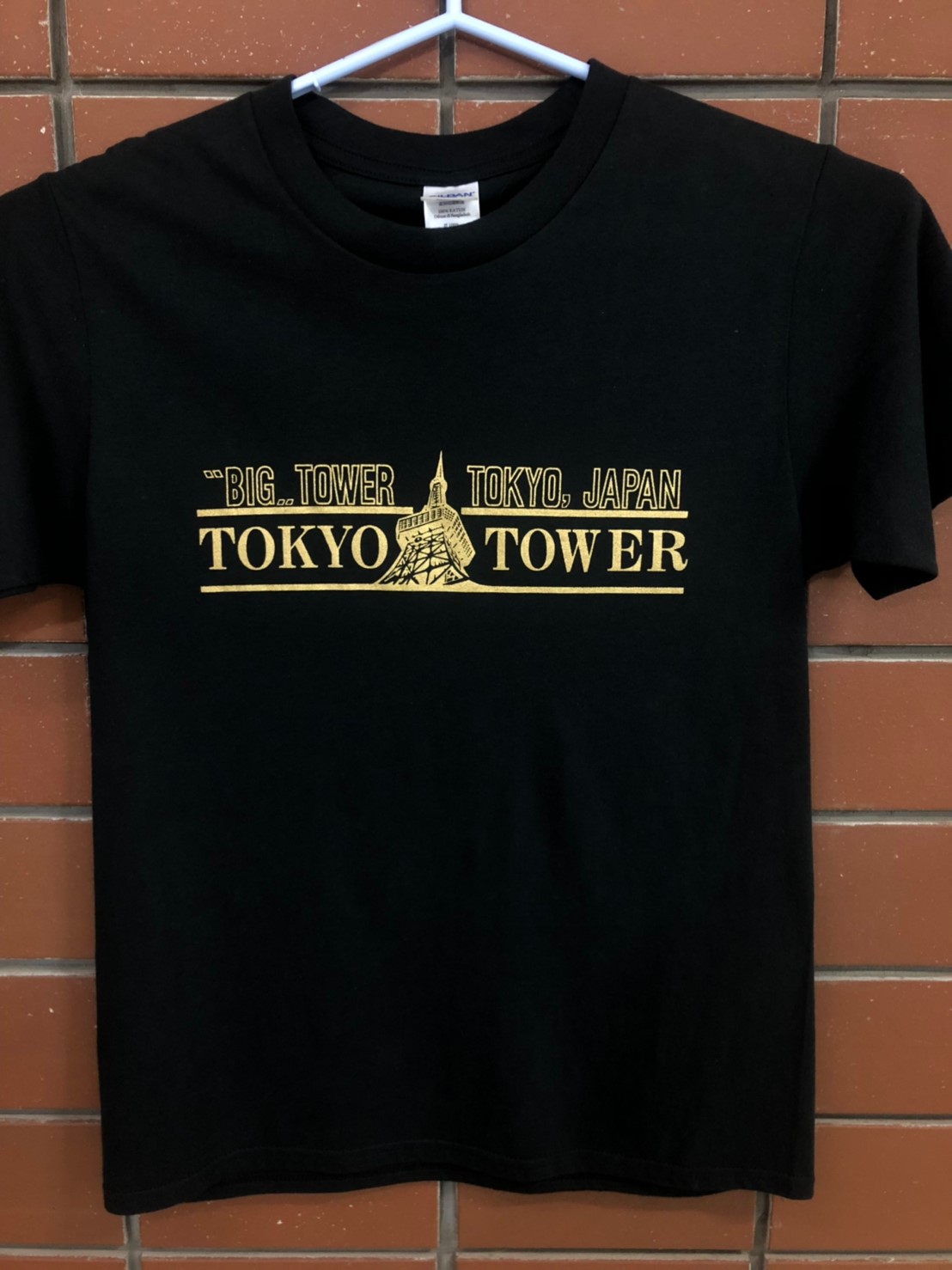 東京タワー1色　Tシャツ　金